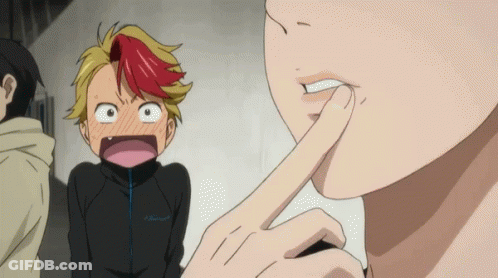 Person With Finger On Mouth GIF