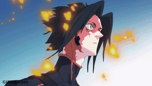 Person With Fire Coming Out Of Hair GIF