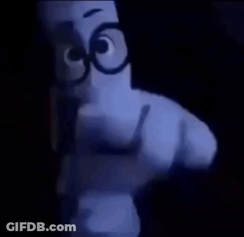 Person With Glasses And Bow Tie Pointing At Camera GIF