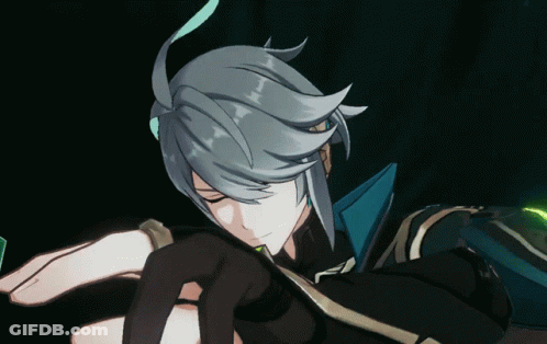 Person With Gray Hair And Green Ribbon GIF