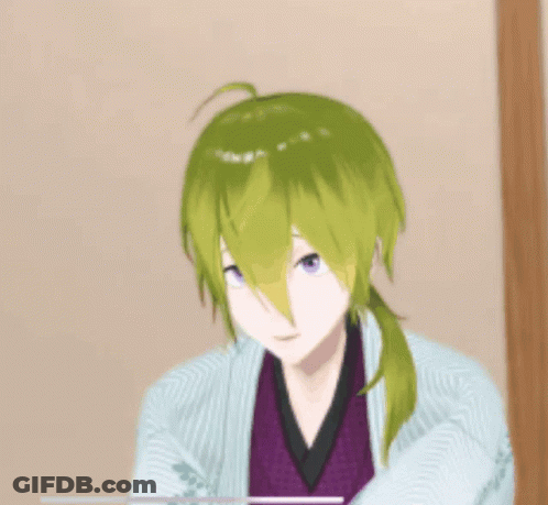 Person With Green Hair GIF