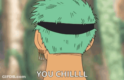 Person With Green Hair Saying You Chilll GIF