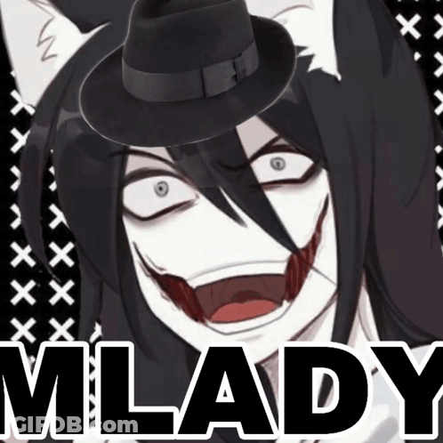 Person With Hat Saying Mlady GIF