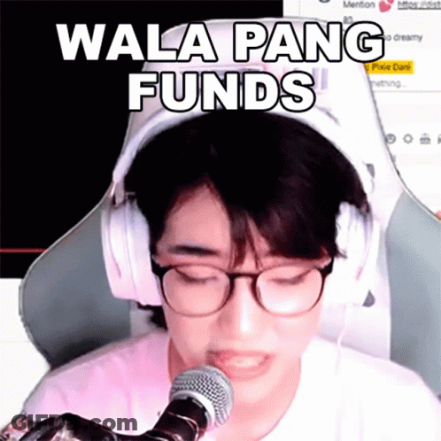 Person With Headphones And Glasses Singing Wala Pang Funds GIF