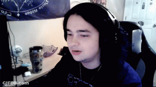 Person With Headphones And Pacia Alphas Sign GIF