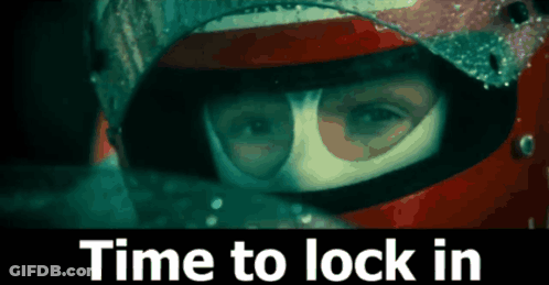Person With Helmet Saying Time To Lock In GIF