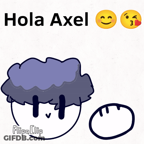 Person With Hola Axel GIF