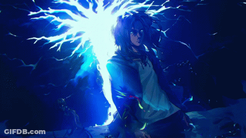 Person With Light Coming Out Of Head GIF