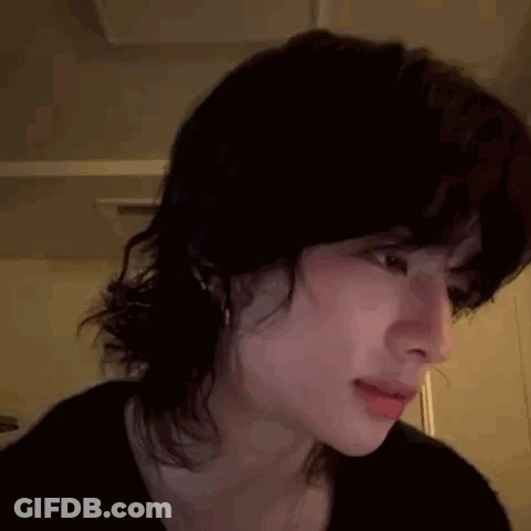 Person With Long Hair Close Up GIF