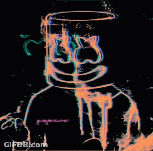 Person With Marshmallow Head GIF