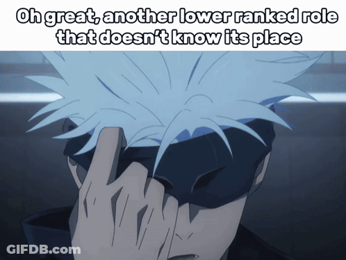 Person With Mask Saying Oh Great Another Lower Ranked Role That Doesn't Know Its Place GIF