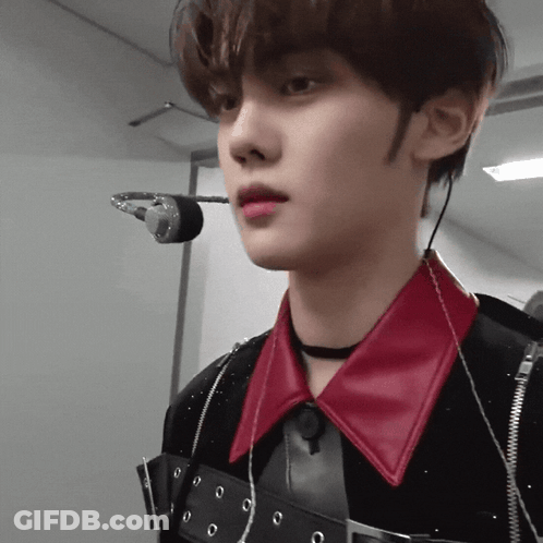 Person With Microphone Head GIF