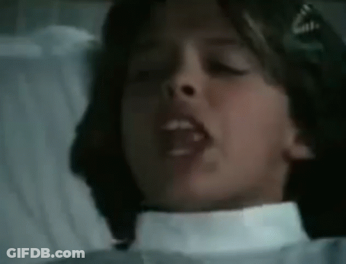 Person With Mouth Open In Hospital Bed GIF