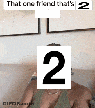 Person With Number 2 GIF
