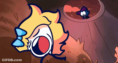 Person With Open Mouth And Man In Hat GIF