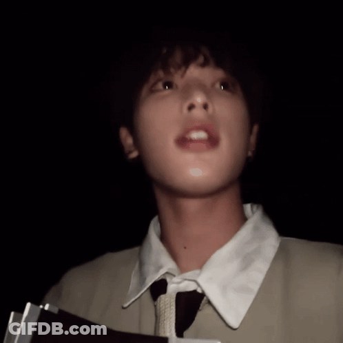 Person With Open Mouth In Darkness GIF