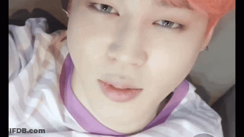 Person With Pink Hair And Purple Collar GIF