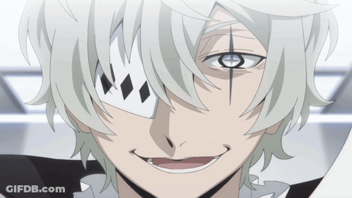 Person With Playing Card On Eye GIF