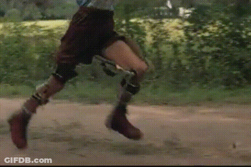 Person With Prosthetic Leg Skateboarding GIF