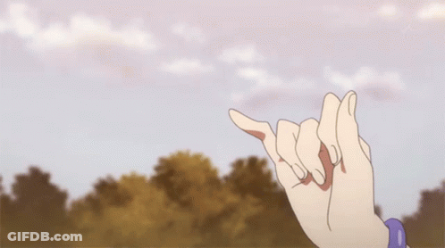 Person With Purple Bracelet Making A Promise GIF