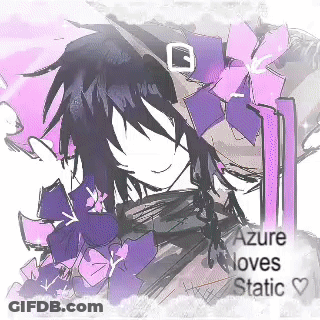 Person With Purple Flowers On Head GIF
