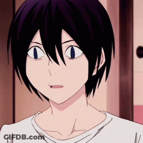 Person With Purple Hair And Blue Eyes GIF