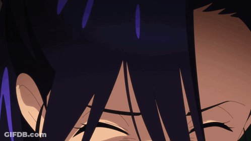 Person With Purple Hair Close Up GIF
