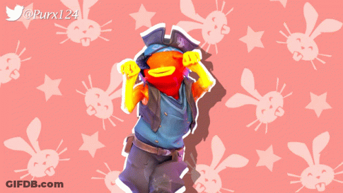 Person With Rabbits And Twitter Username Purx124 GIF