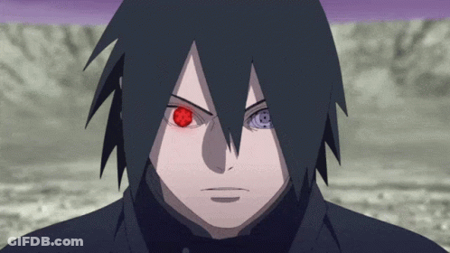 Person With Red And Purple Eyes GIF