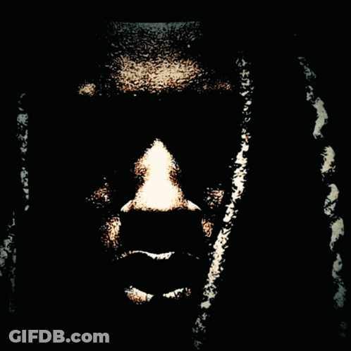 Person With Red Eyes And Dreadlocks GIF