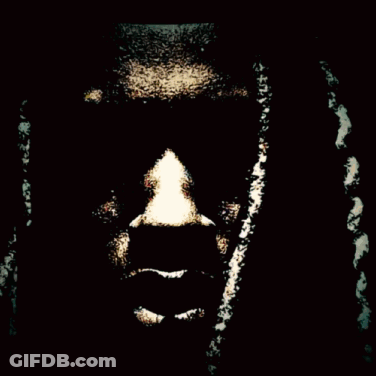 Person With Red Eyes And Dreadlocks GIF