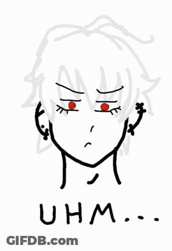 Person With Red Eyes Uhm GIF