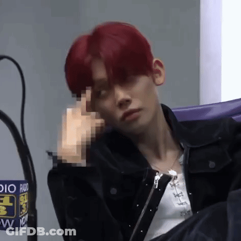 Person With Red Hair And Blue Jacket GIF
