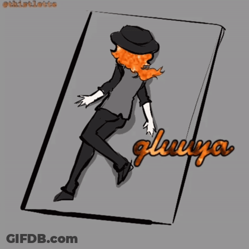 Person With Red Hair And Gluuya GIF