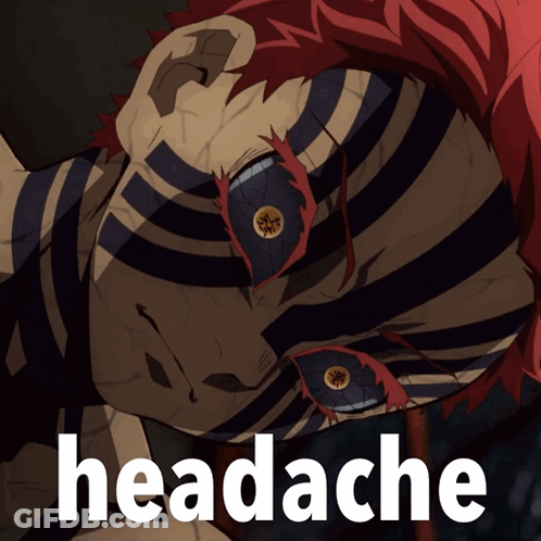 Person With Red Hair And Headache GIF