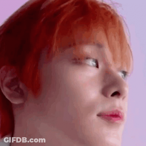 Person With Red Hair Close Up GIF