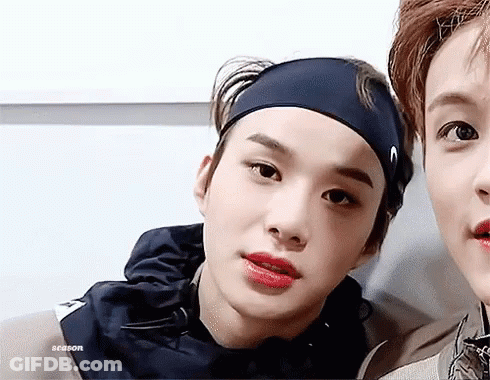 Person With Red Lipstick And Headband GIF