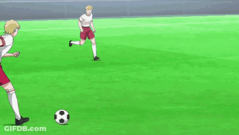 Person With Red Socks Kicking Soccer Ball GIF