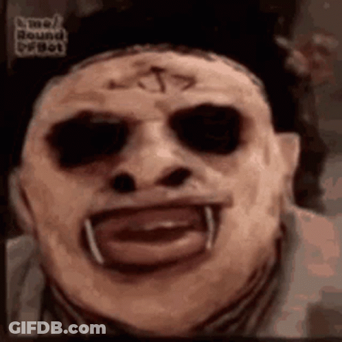 Person With Scary Mask GIF