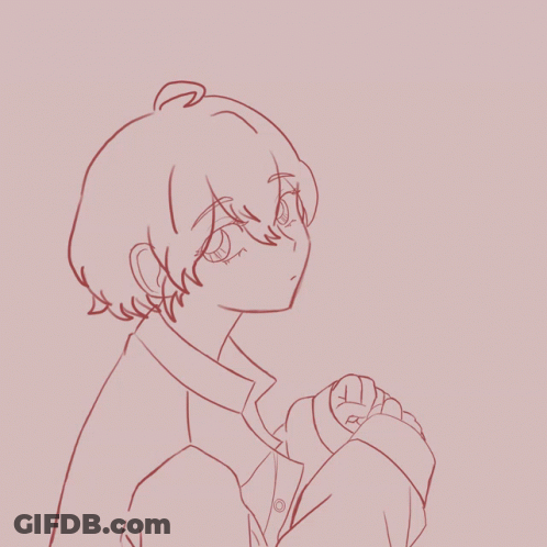Person With Short Hair And Button Down Shirt GIF