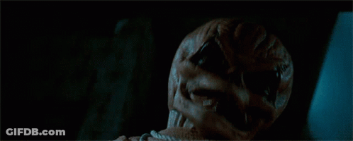 Person With Skeleton Mask GIF