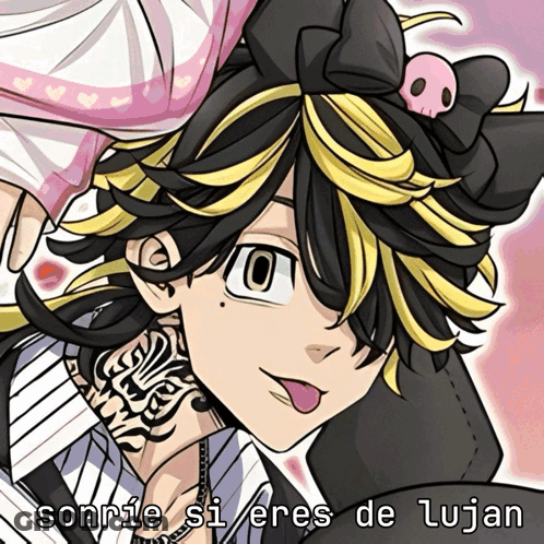 Person With Sonrie Si Eres De Lujan GIF
