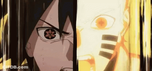 Person With Star In Eye On Yellow Background GIF