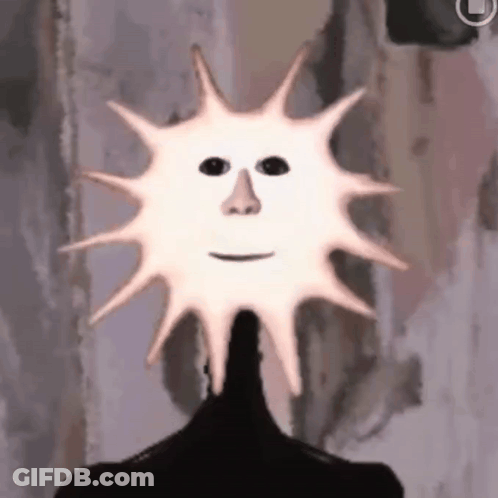 Person With Sun On Head GIF