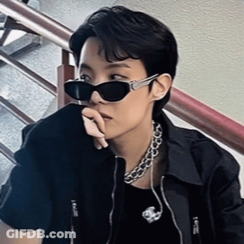 Person With Sunglasses And Necklace GIF