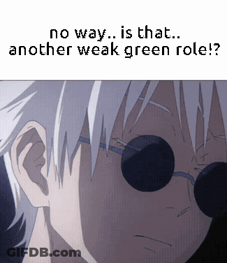 Person With Sunglasses No Way Is That Another Weak Green Role GIF