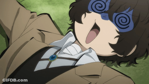 Person With Swirl Around Eyes GIF