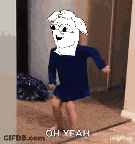 Person With Towel On Head Saying Oh Yeah GIF