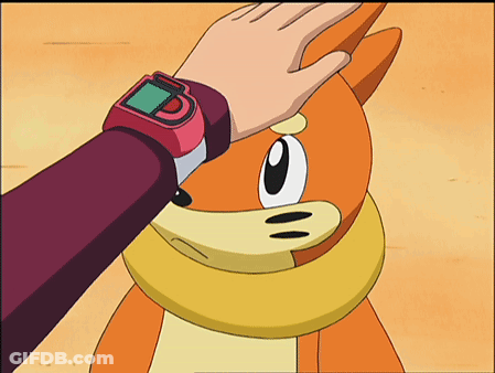 Person With Watch Touching Cartoon Character's Face GIF