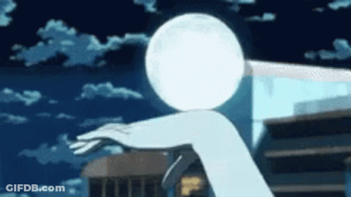Person With White Ball On Head GIF
